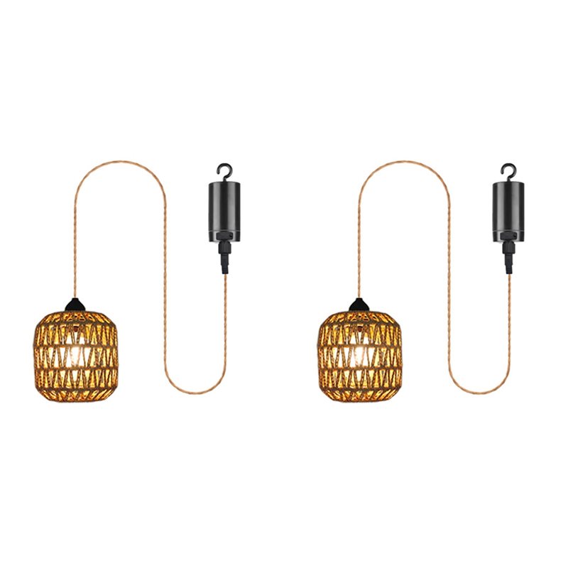 Outdoor Power For Gazebo - 2x Lampadario da esterno a batteria,