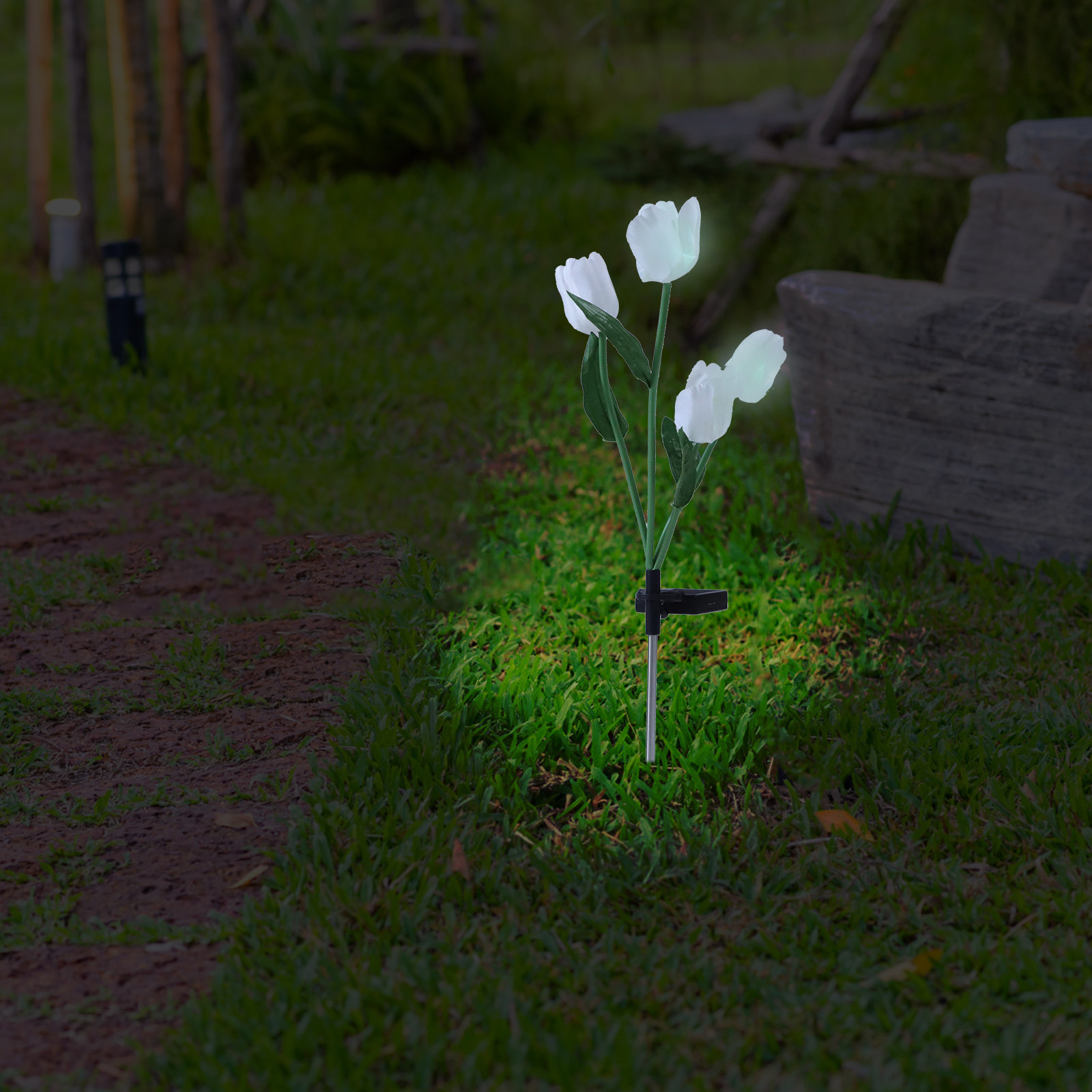 Outdoor Power Stake - Luci Solari da Giardino a Forma