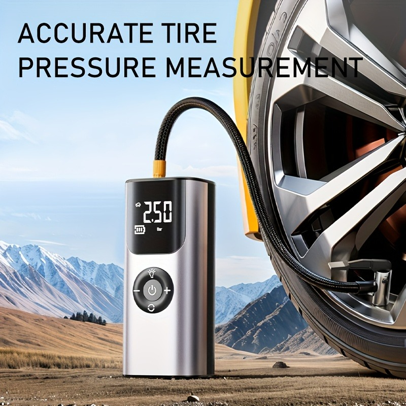 Air Compressor Portable - Pompa d'aria wireless per auto, gonfiatore