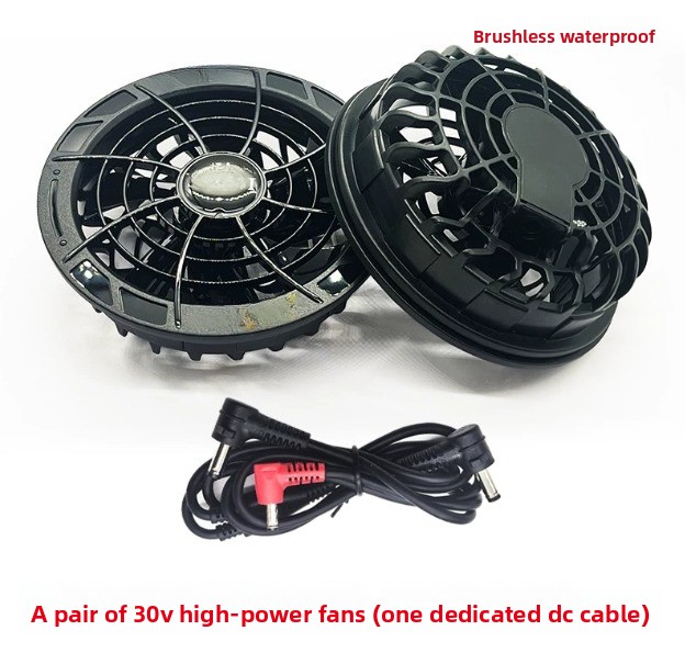 Outdoor Power Fan - Gilet Refrigerante Estivo, Alimentato a Batteria