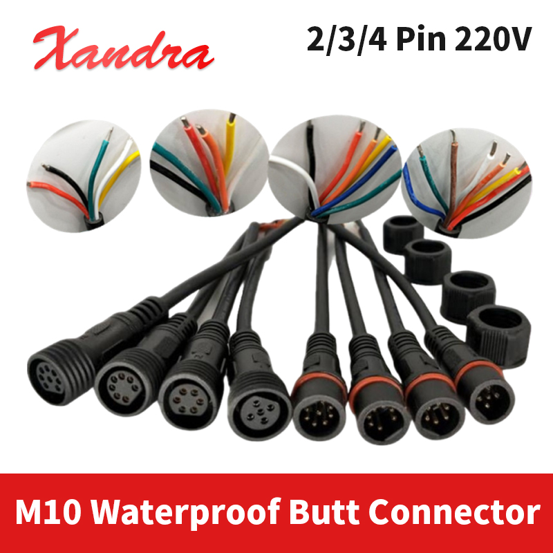 Extension Cord Outdoor - M10 2Pin 3/4 Pin Connettore di