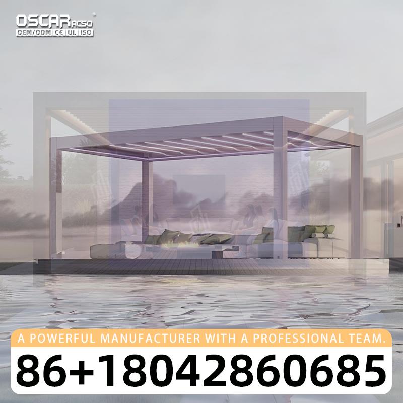 Outdoor Power For Gazebo - Pergola Bioclimatica Motorizzata in Alluminio Spaziosa