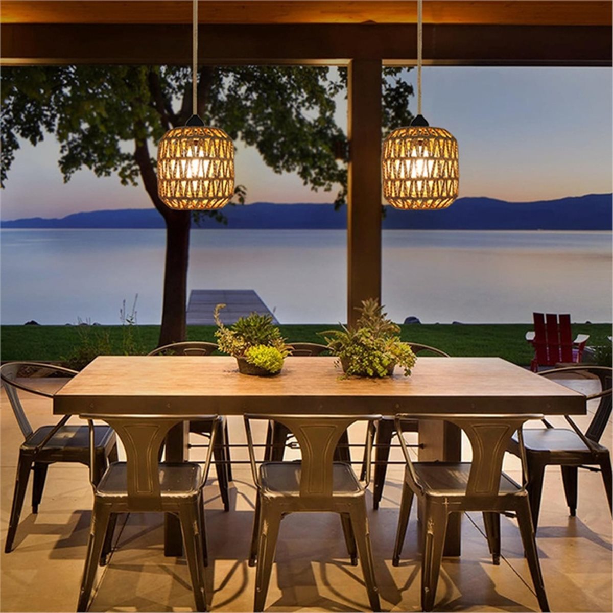 ABZJ Set di 2 Lampade a Sospen - Outdoor Power For Gazebo recensione e prezzo