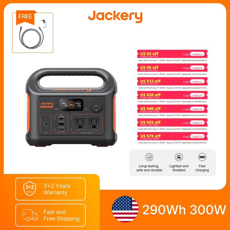 Jackery Stazione di Alimentazi - Extension Cord Outdoor recensione e prezzo