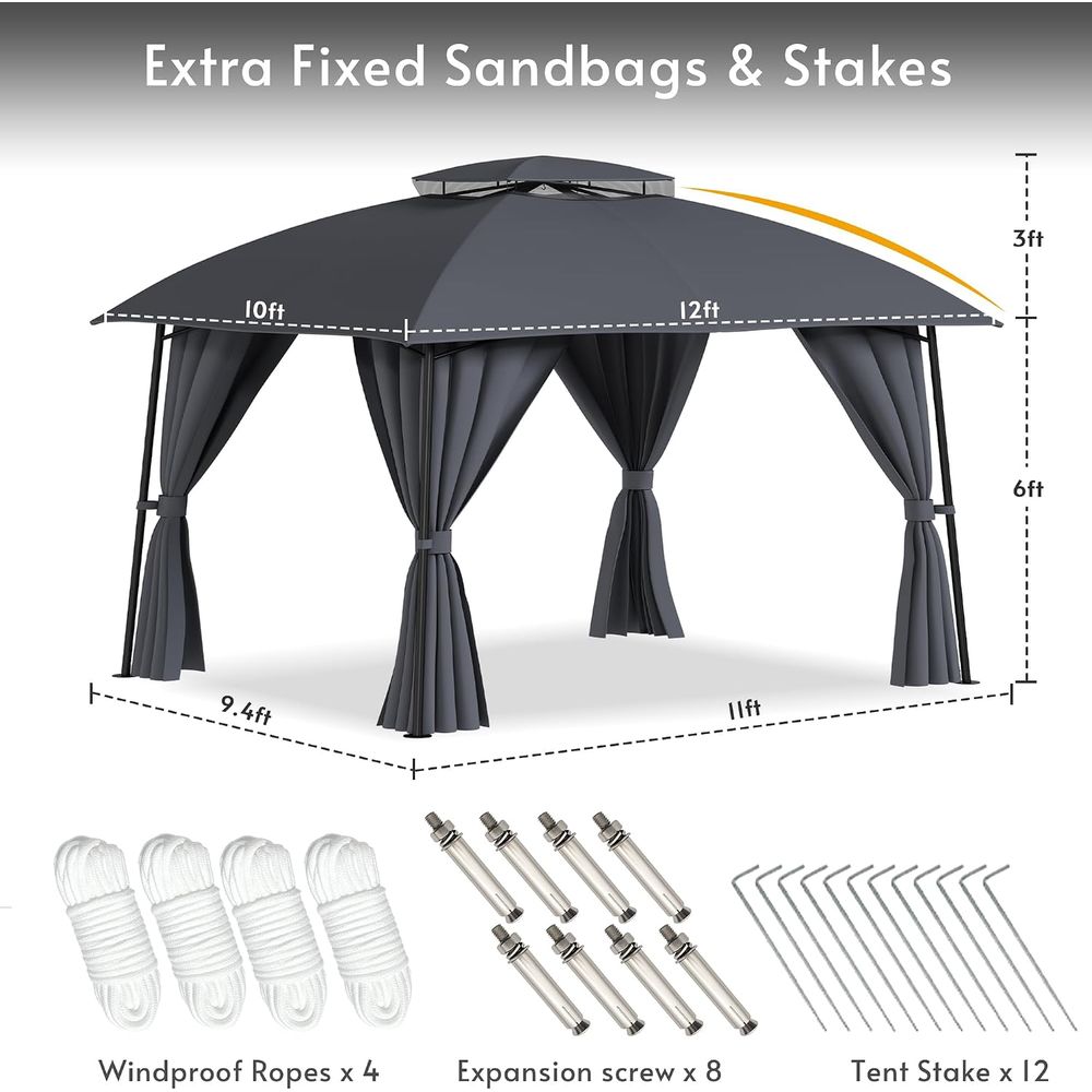 Gazebo da Esterno 1012 con Luc - Outdoor Power For Gazebo recensione e prezzo