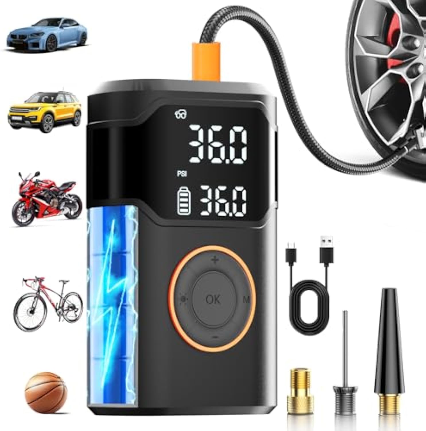Gonfiatori per pneumatici con  - Air Compressor Portable recensione e prezzo