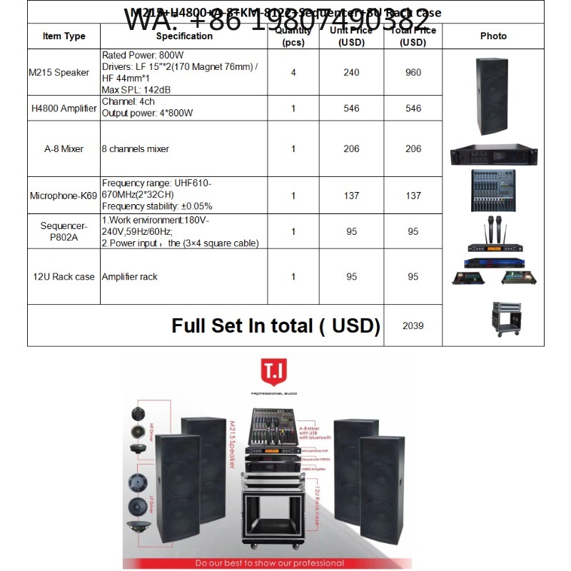 Set Line Array Passivo Aliment - Outdoor Power Direct recensione e prezzo