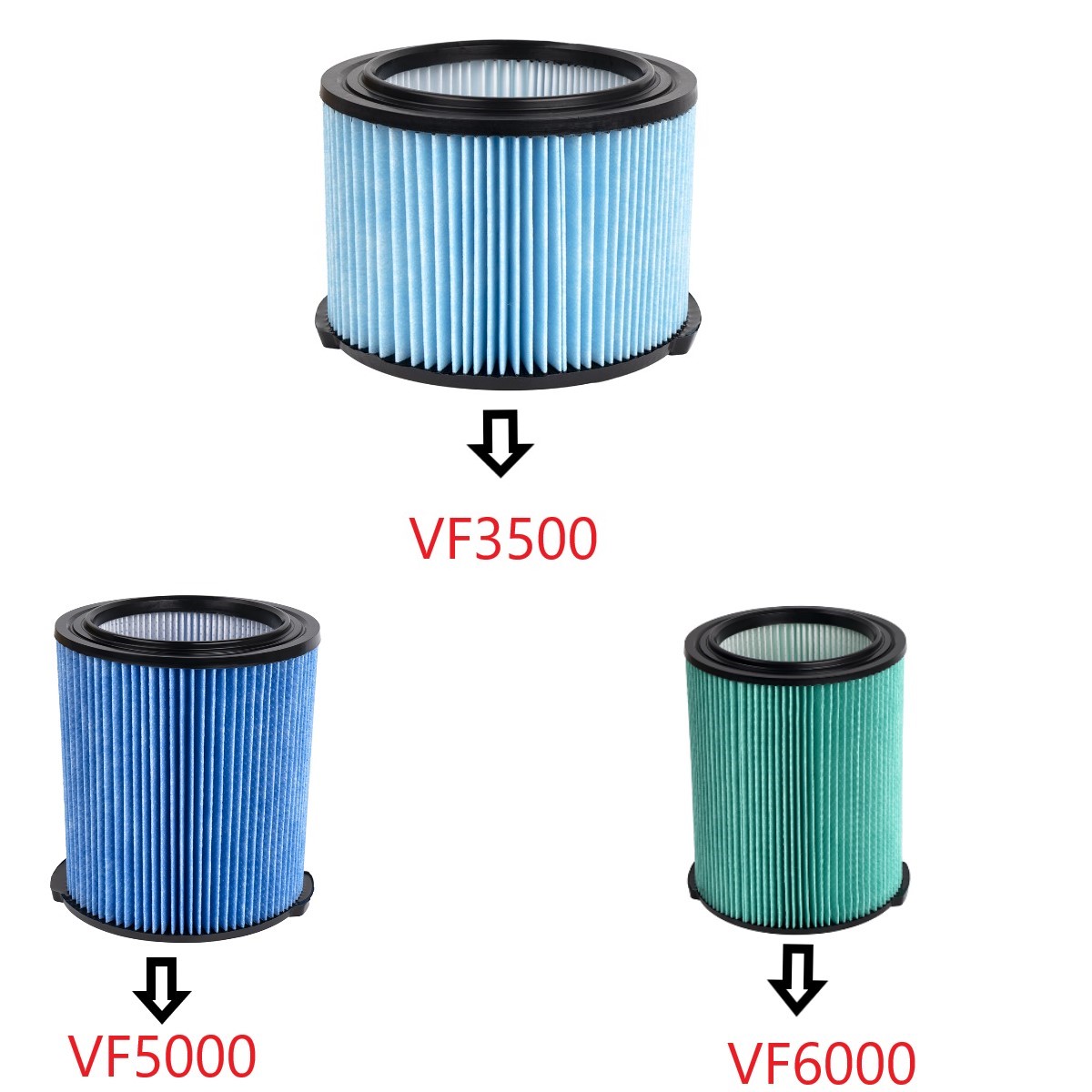 Filtro di ricambio standard VF - Wet Dry Vacuum Shop recensione e prezzo