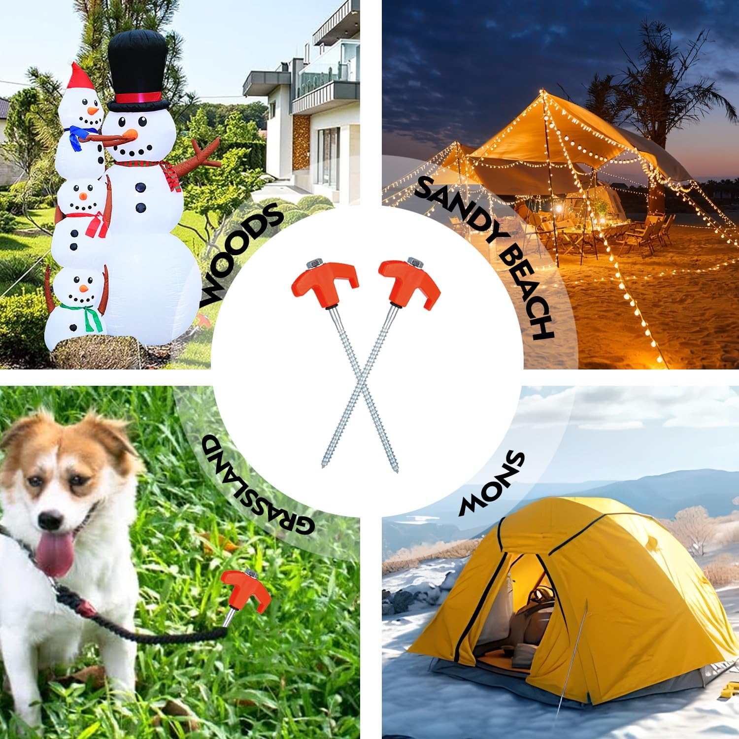 Picchetti per tenda a vite da  - Outdoor Power Stake recensione e prezzo