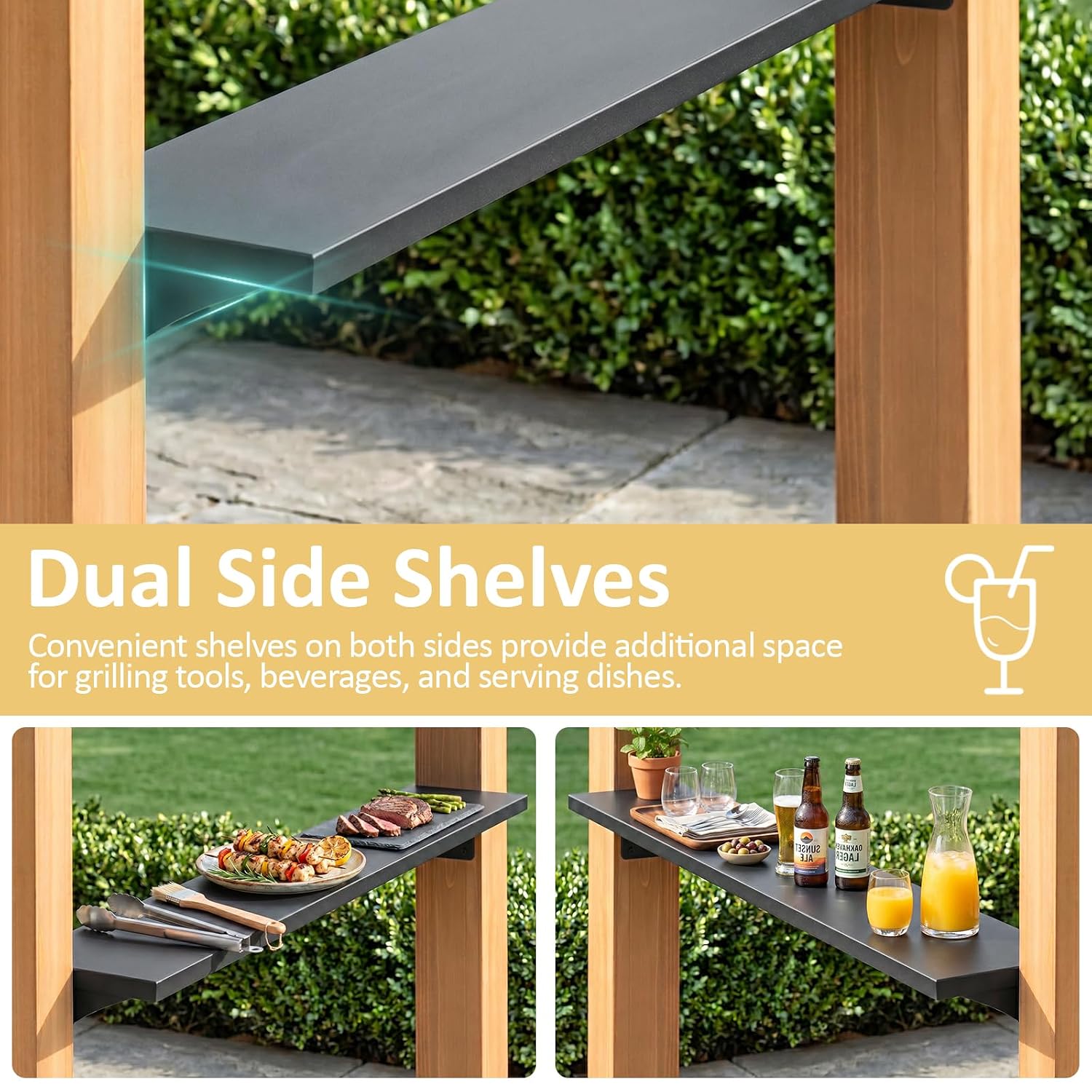 Gazebo per Barbecue in Legno d - Outdoor Power For Gazebo recensione e prezzo