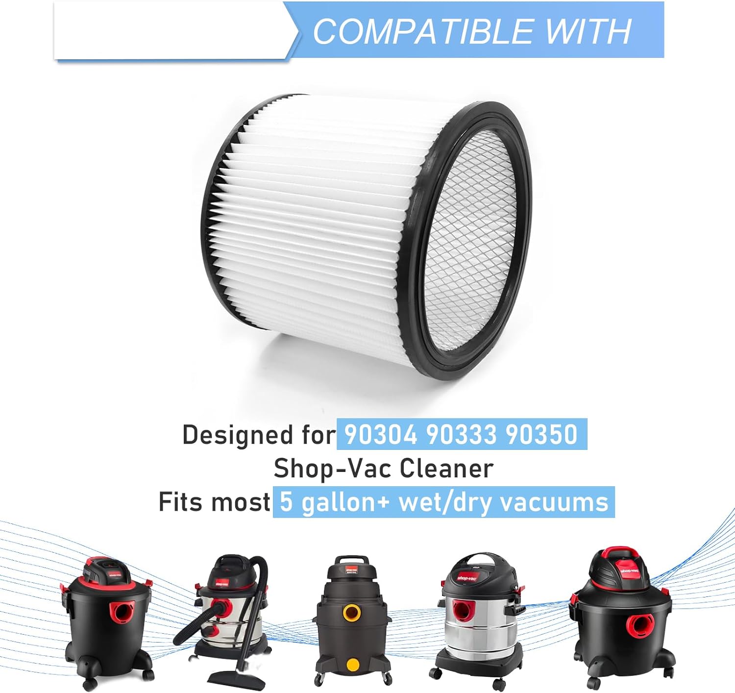 Filtro di Ricambio 90304 per A - Wet Dry Vacuum Shop recensione e prezzo
